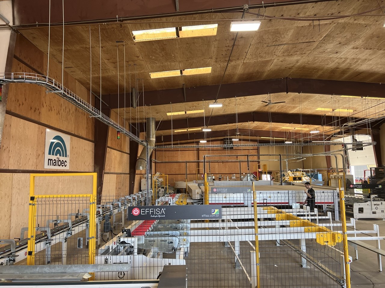 EFFISA paint oven machine — full facility view